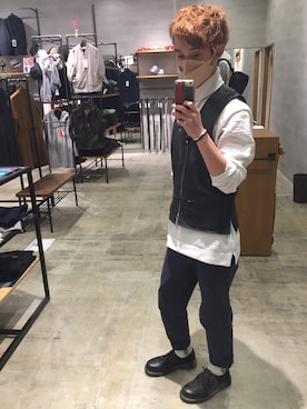 「アイテム（ブーツ）」を使った、yasu「相互フォロー」さん（メンズ・174cm・20代）の秋コーディネート