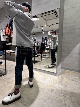 「アイテム（ブーツ）」を使った、yasu「相互フォロー」さん（メンズ・174cm・20代）の冬コーディネート
