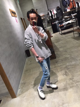 「アイテム（ブーツ）」を使った、yasu「相互フォロー」さん（メンズ・174cm・20代）の冬コーディネート