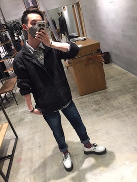 「アイテム（ブーツ）」を使った、yasu「相互フォロー」さん（メンズ・174cm・20代）の秋コーディネート