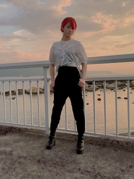 「ENsMOL.（エンスモール）のアイテム」を使った、華蘭さん（レディース・150cm）の秋コーディネート