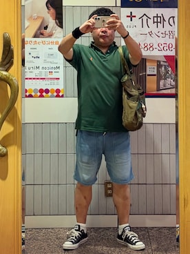 「BRIEFING(ブリーフィング)のアイテム」を使った、gami017さん(メンズ・165cm)の夏コーディネート