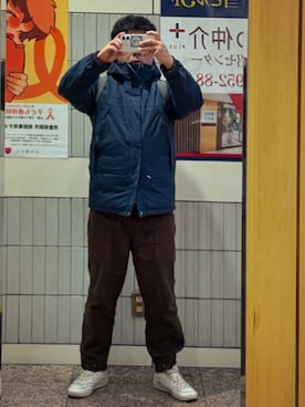 「JOURNAL STANDARD relume（ジャーナルスタンダード　レリューム）のアイテム（パンツ）」を使った、gami017さん（メンズ・165cm）の冬コーディネート