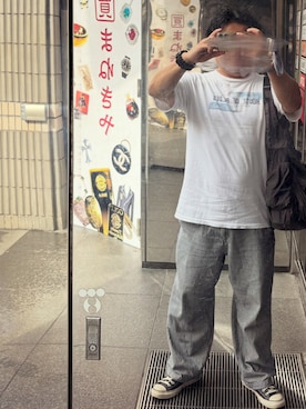 「JOURNAL STANDARD relume（ジャーナルスタンダード　レリューム）のアイテム（パンツ、ブルー系）」を使った、gami017さん（メンズ・165cm）の秋コーディネート