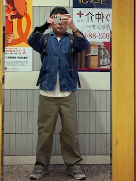 「ALAND（エーランド）のアイテム」を使った、gami017さん（メンズ・165cm）の春コーディネート