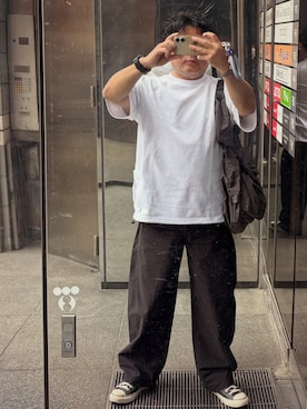 「coen（コーエン）のアイテム」を使った、gami017さん（メンズ・165cm）の夏コーディネート