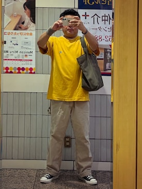 「Champion（チャンピオン）のアイテム」を使った、gami017さん（メンズ・165cm）の夏コーディネート