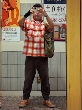 「coen（コーエン）のアイテム」を使った、gami017さん（メンズ・165cm）の夏コーディネート