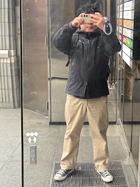 「Columbia（コロンビア）のアイテム」を使った、gami017さん（メンズ・165cm）の春コーディネート