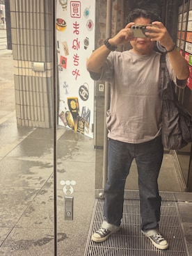 「Snow Peak（スノーピーク）のアイテム」を使った、gami017さん（メンズ・165cm）の秋コーディネート
