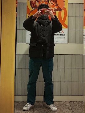 「quadro（クオドロ）のアイテム」を使った、gami017さん（メンズ・165cm）の冬コーディネート