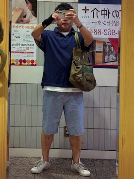 「BRIEFING(ブリーフィング)のアイテム」を使った、gami017さん(メンズ・165cm)の夏コーディネート