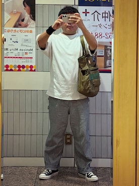「Champion（チャンピオン）のアイテム」を使った、gami017さん（メンズ・165cm）の夏コーディネート