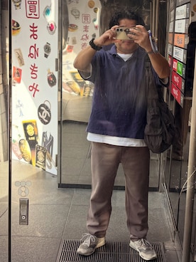 「coen（コーエン）のアイテム（パンツ）」を使った、gami017さん（メンズ・165cm）の秋コーディネート