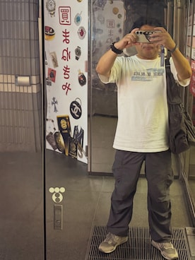 「coen（コーエン）のアイテム（パンツ）」を使った、gami017さん（メンズ・165cm）の秋コーディネート