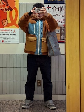 「ALAND（エーランド）のアイテム」を使った、gami017さん（メンズ・165cm）の春コーディネート