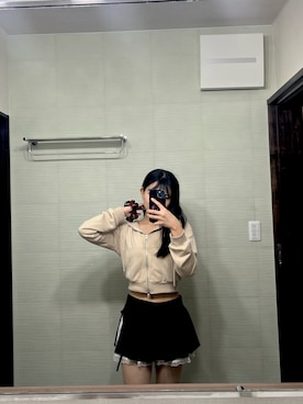 「アイテム（シュシュ）」を使った、Ｍヨi🥞さん（レディース・159cm）の秋コーディネート