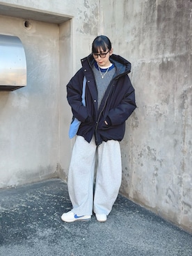 「アイテム（トートバッグ）」を使った、YURIさん（レディース・166cm）の秋コーディネート