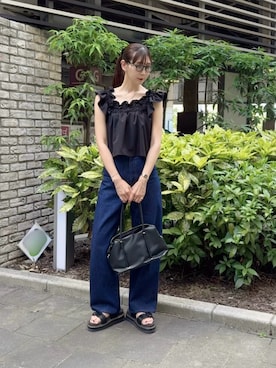 「アイテム（腕時計）」を使った、YURIさん（レディース・166cm）の夏コーディネート