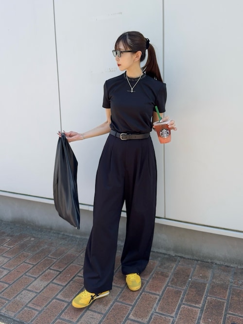 新品 MACKINTOSHLONDON スラックス ワイドストレート ネイビー ストライプワイドスラックス | ファッション通販サイト NUGU