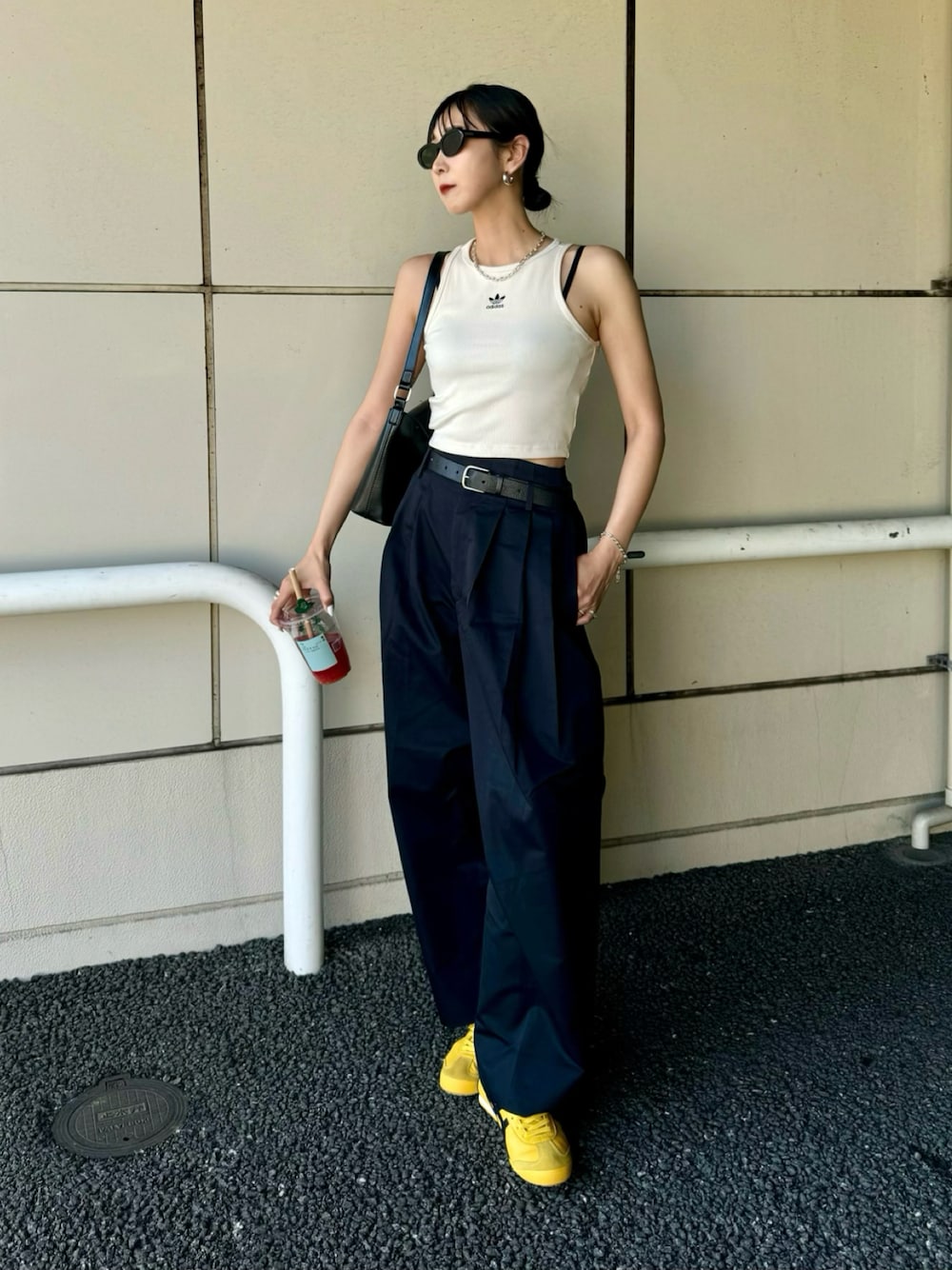 YURI｜adidasのタンクトップを使ったコーディネート - WEAR