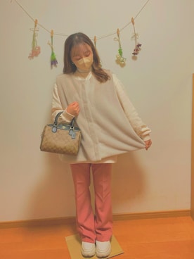 「BASQUE magenta（バスクマゼンタ）のアイテム」を使った、kokochin さん（レディース・150cm）の春コーディネート