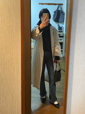 「INUOVO（イヌーボ）のアイテム」を使った、まりさん（レディース・158cm）の冬コーディネート