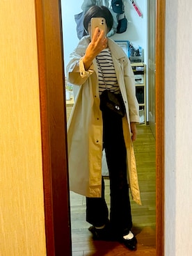 「INUOVO（イヌーボ）のアイテム」を使った、まりさん（レディース・158cm）の秋コーディネート