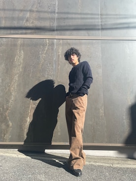 「WHITELAND（ホワイトランド）のアイテム（パンツ）」を使った、keita0910さん（メンズ・172cm）の秋コーディネート