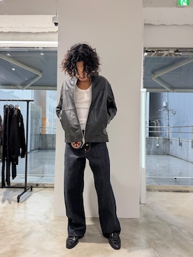 「DANKE SCHON（ダンケシェーン）のアイテム（ジャケット/アウター、ブラック系）」を使った、keita0910さん（メンズ・172cm）の秋コーディネート