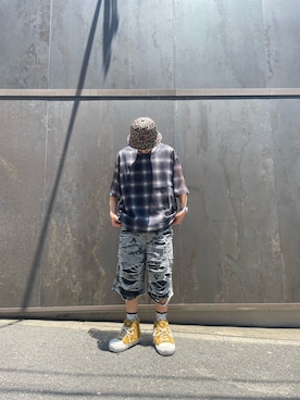「DANKE SCHON（ダンケシェーン）のアイテム（パンツ）」を使った、keita0910さん（メンズ・172cm）の夏コーディネート