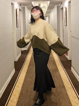 「服とコスメでなりたい自分に」｜「アイテム（その他）」を使った、すちゃさん（レディース・160cm）の冬コーディネート