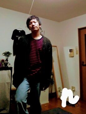 カーディガン ボレロを使った 赤ボーダー のメンズ人気ファッションコーディネート Wear カーディガン ボレロを使った 赤ボーダー のメンズ人気ファッションコーディネート Wear