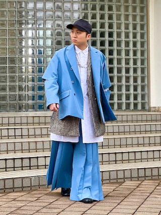 seytoカットスリットダブルブレストテーラードジャケットサイズ3