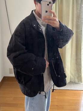 「WYM LIDNM（ウィム バイ リドム）のアイテム（モッズコート）」を使った、m1s3i_09さん（メンズ・169cm）の冬コーディネート