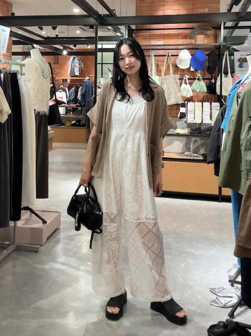 セール】レースキャミサロペ 451656（サロペット/オーバーオール