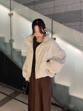 「アイテム（その他アウター）」を使った、ぐっちさん（レディース・166cm・30代）の秋コーディネート