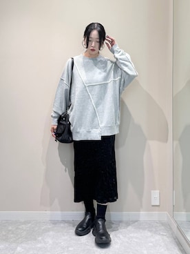 「アイテム（スウェット）」を使った、ぐっちさん（レディース・166cm・30代）の秋コーディネート