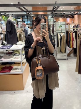 「アイテム（スマホケース/カバー）」を使った、ぐっちさん（レディース・166cm）の夏コーディネート