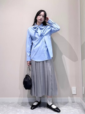 「アイテム（バレエシューズ）」を使った、ぐっちさん（レディース・166cm・30代）の冬コーディネート