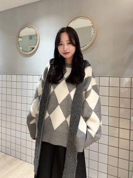 「アイテム（マフラー）」を使った、ぐっちさん（レディース・166cm・30代）の秋コーディネート