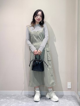 「アイテム（ワンピース/ドレス）」を使った、ぐっちさん（レディース・166cm・30代）の冬コーディネート