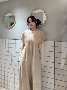 「アイテム（オールインワン・サロペット）」を使った、ぐっちさん（レディース・166cm・30代）の秋コーディネート