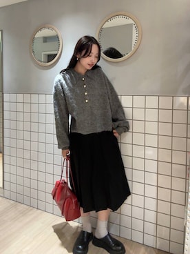 「アイテム（チノパンツ）」を使った、ぐっちさん（レディース・166cm・30代）の秋コーディネート