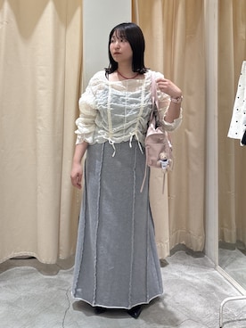 「w closet（ダブルクローゼット）のアイテム」を使った、Motohashi Kayokoさん（レディース・162cm）の春コーディネート