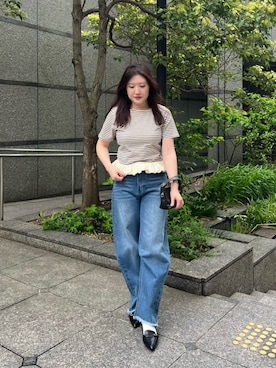 「UR'S（ユアーズ）のアイテム」を使った、ur'sさん（レディース・155cm）の春コーディネート