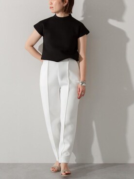 「UR'S（ユアーズ）のﾀﾞﾝﾎﾞｰﾙｺｸｰﾝﾊﾟﾝﾂ（その他パンツ）」を使った、ur'sさん（レディース・153cm）の夏コーディネート