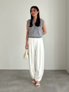 「UR'S（ユアーズ）のアイテム（パンツ）」を使った、ur'sさん（レディース・168cm）の春コーディネート