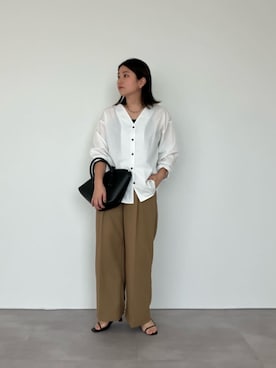 「urs」｜「アイテム（パンツ）」を使った、ur'sさん（レディース・158cm）の春コーディネート