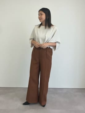 「ドルマンカットソー」｜ur'sさん（レディース・158cm）の夏コーディネート